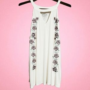 Torrid boho floral embroidered top